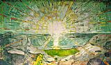 Edvard Munch Canvas Paintings - The Sun